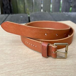 Tosca Blu Wm’s Italian Made Cognac Leather Belt Sz L